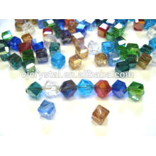 diy cube beads ,fashion cube shape glass murano beads
